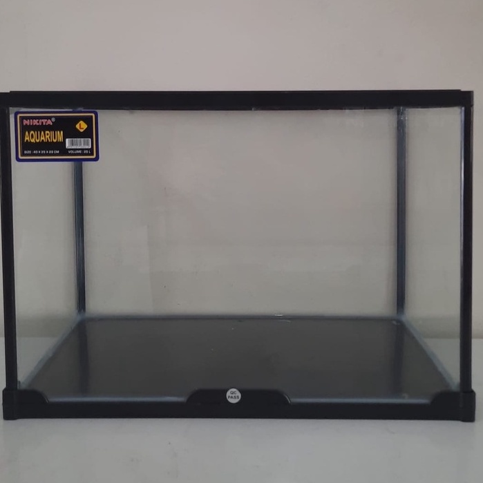 Jual Aquarium Nikita Size L 40 X 25 X 28 Cm Isi 25 L HANYA UTUK GOJEK