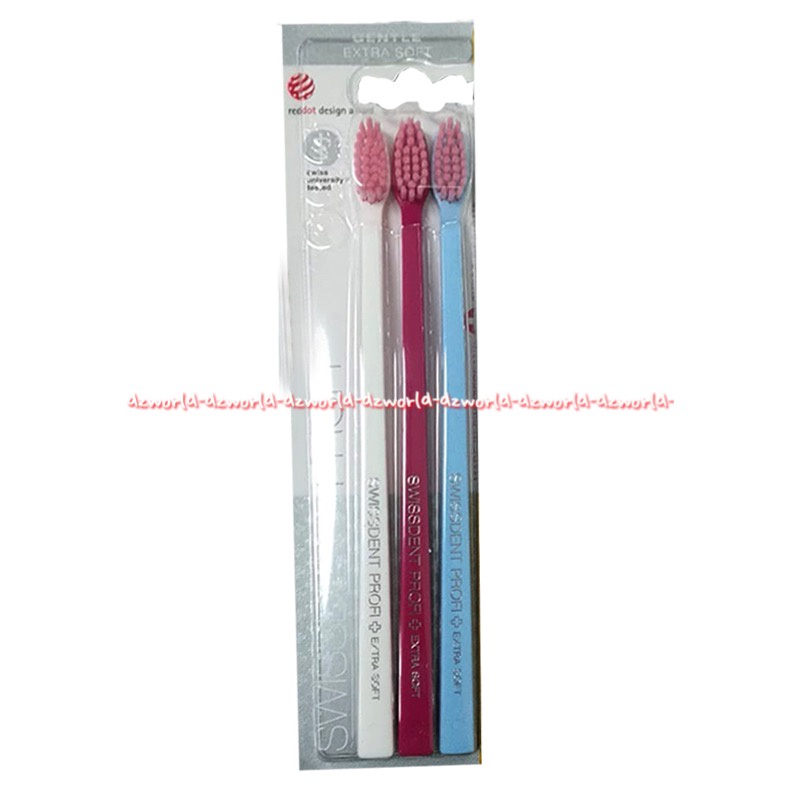 Jual Swissdent Profi Toothbrush Color Soft Medium Gentle Extra Soft ...