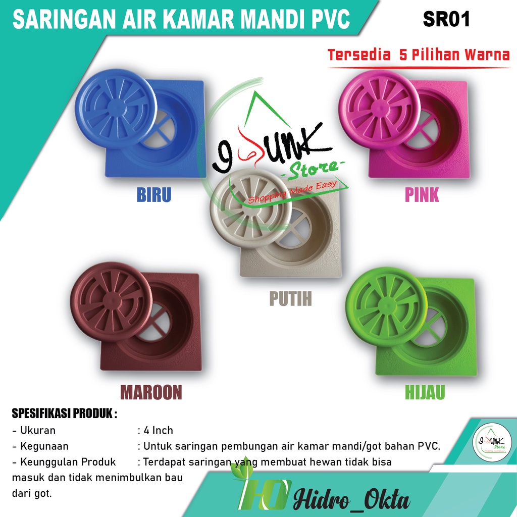 Jual Saringan Air Kamar Mandi PVC / Saringan GOT / Floor Drain Shopee Indonesia
