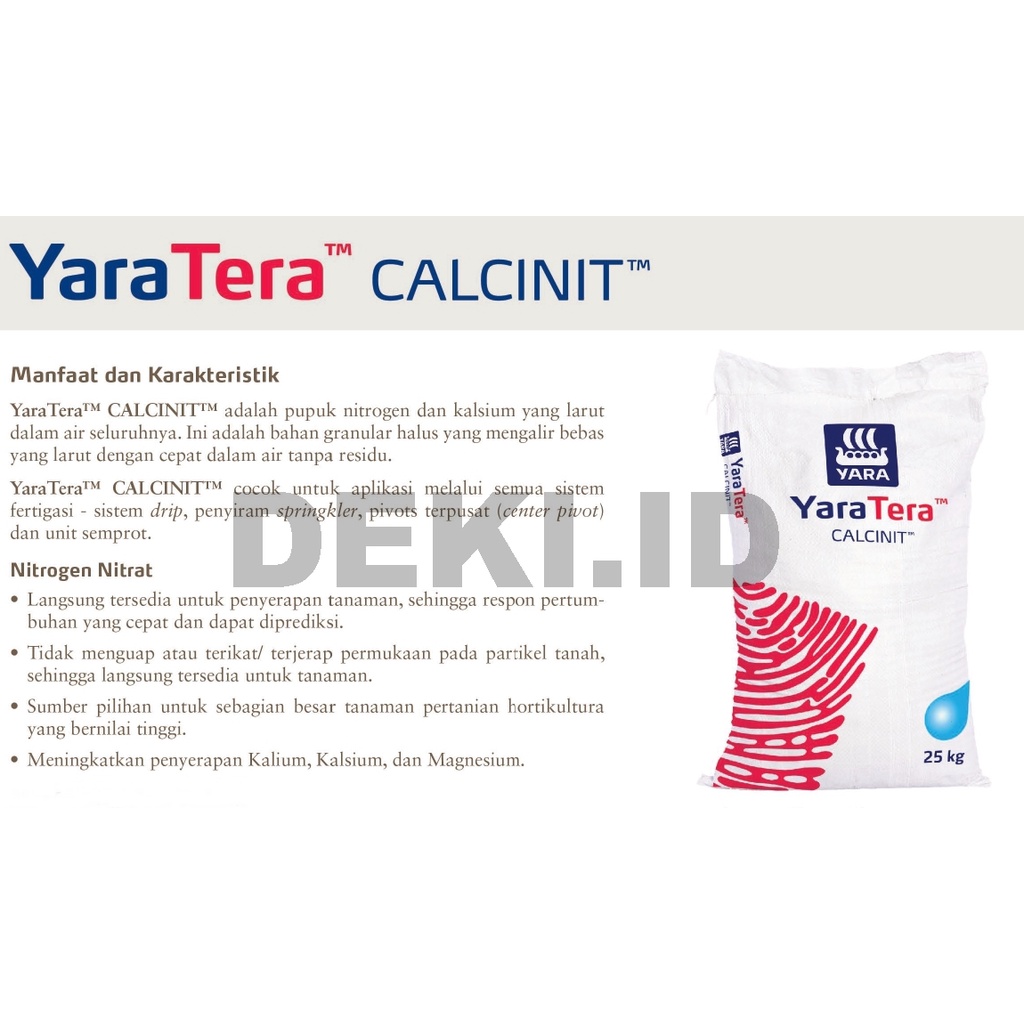 Jual Calcinit YaraTera 500 gr CaNO3 Pupuk Kalsium Nitrat Calnit Kemasan ...