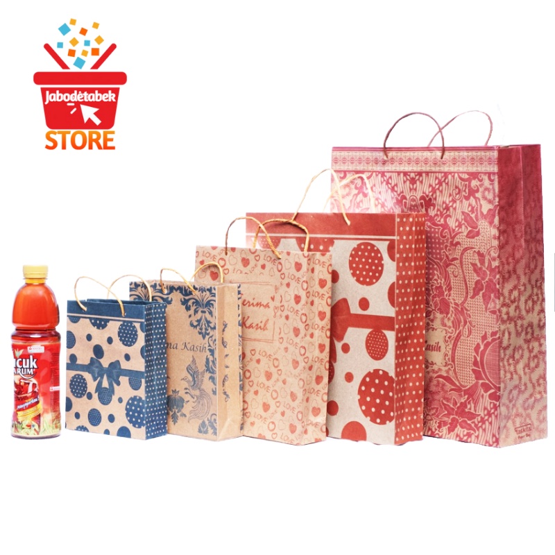 Jual Paper Bag Motif Batik / Tas Kertas Souvenir Belanja Pernikahan ...