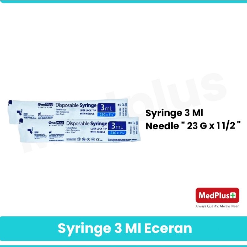 Jual Syringe 3 Ml Disposable Spuit 3 cc / Satuan | Shopee Indonesia