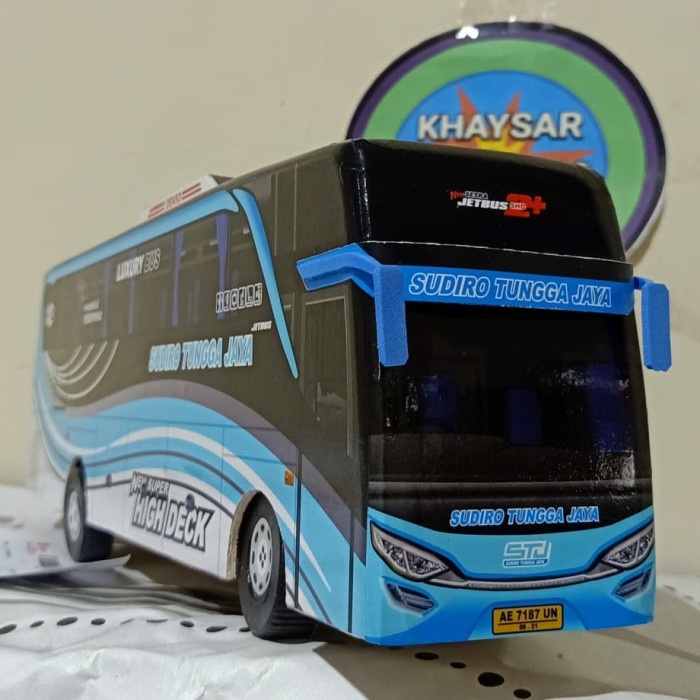 Jual Miniatur Bus sudiro tunggal jaya STJ BIRU | Shopee Indonesia