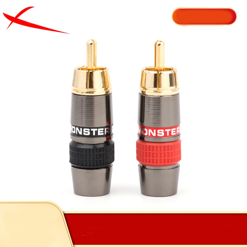 Jual RCA plug American monster fever-grade pure copper (M2017) | Shopee ...
