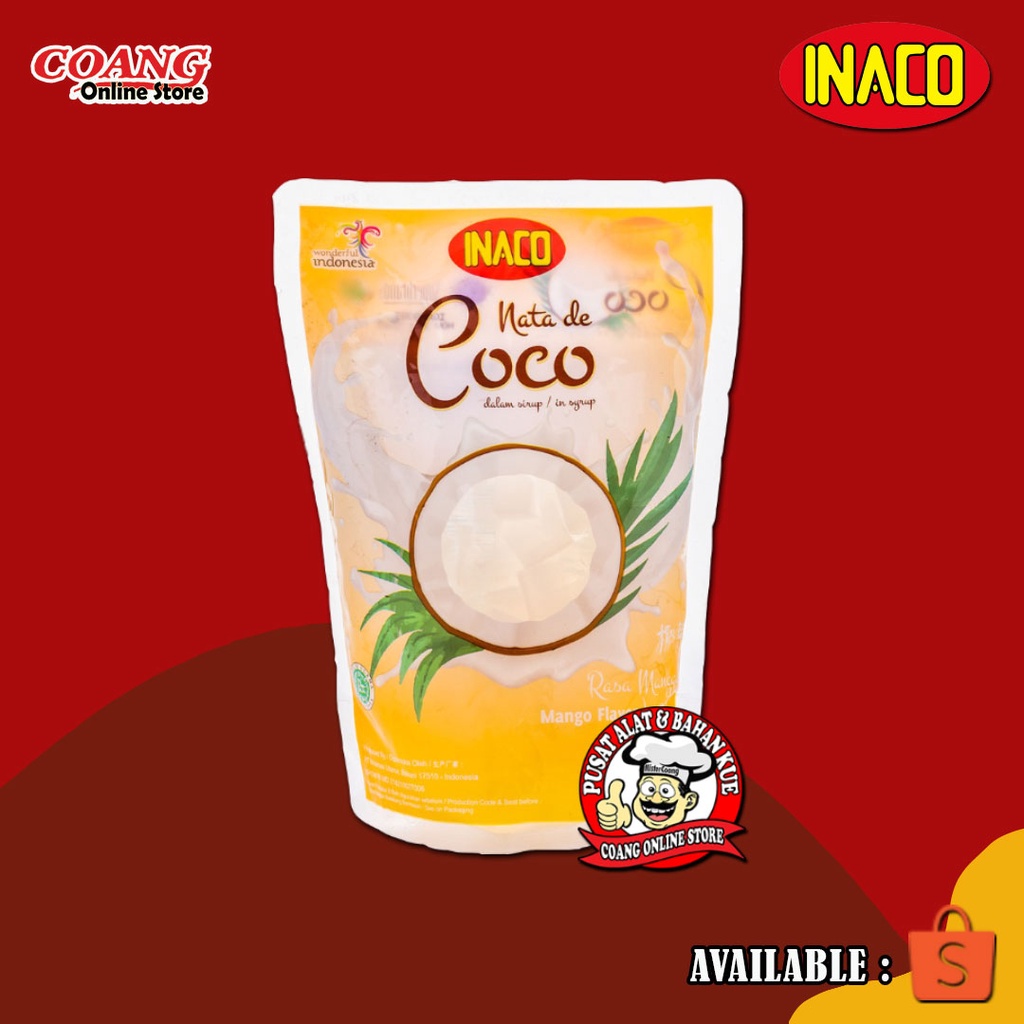 Jual INACO NATA DE COCO MANGO 360 GRAM | Shopee Indonesia