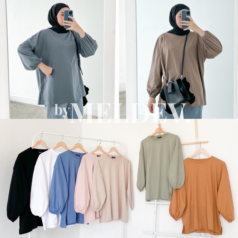 Jual Bymeldev Moon Oversized Top Kaos Busui Dan Non Busui | Shopee ...