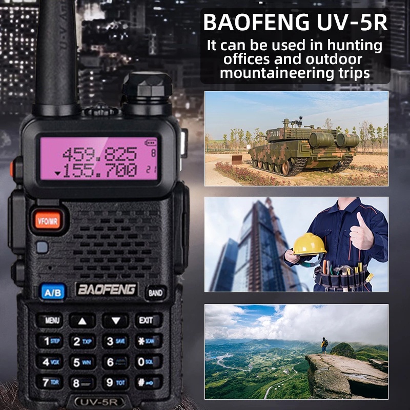 Jual Baofeng 5W UV5R VHF 128 Channel Walkietalkie Hunting Radios Dual