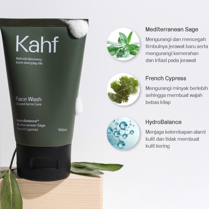 Jual Kahf Oil and Acne Care Face Wash 100 ml Sabun Pembersih Wajah