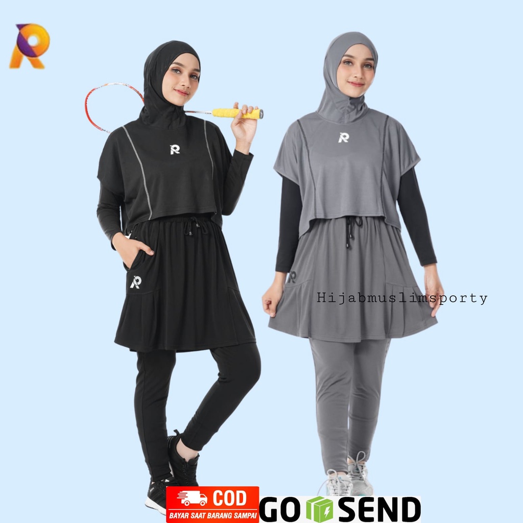 Jual Rok Celana Legging Olahraga Senam Wanita Sport Rok Wanita Muslimah ...
