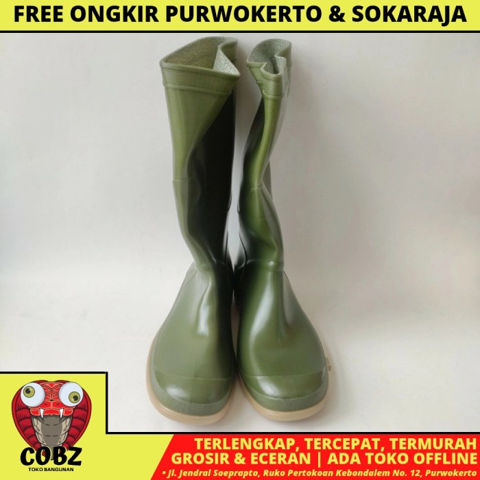 Jual NO 41 / AP ORCA SEPATU BOOT KEBUN PABRIK PROYEK SAFETY KARET HIJAU ...