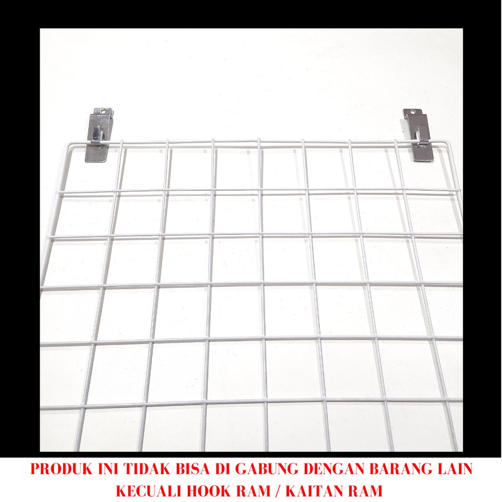 Jual GRID WALL JARING RAM KAWAT BESI DINDING 95x45 CM / GANTUNGAN ...