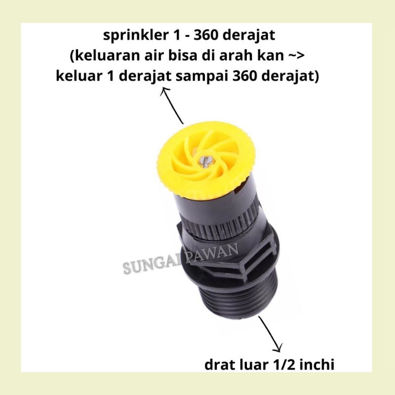 Jual sprinkler spray sprayer penyiram siram pohon tanaman 360 derajat ...