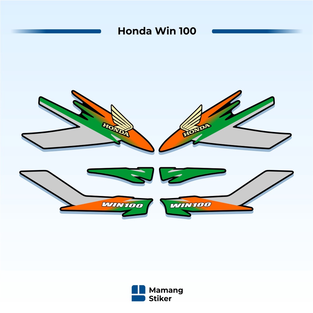 Jual Striping Honda Win 100 Original (23) Variasi Traill Treill Trill ...