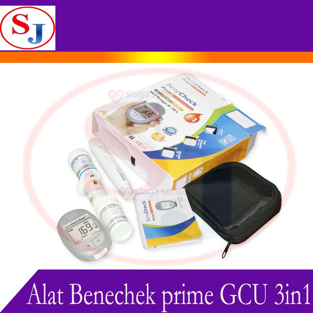 Jual Alat BENECHECK PRIME 3in1 Cek Gula Darah Asam Urat Cholestrol 3 In ...