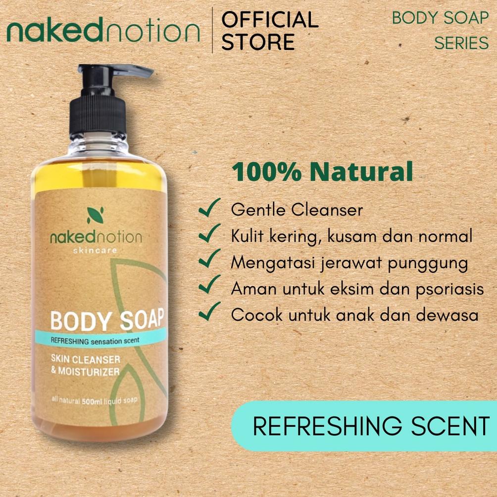Jual PRODUK NAKED NOTION REFRESHING NATURAL BODY SOAP SABUN MANDI CAIR