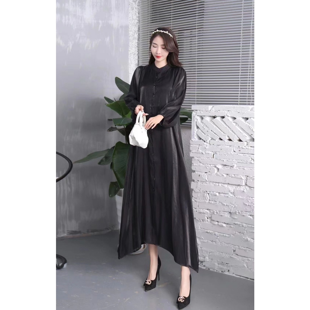 Jual 【Ramadhan】Shimmer Dress Hijab Lebaran Free Belt dress korea