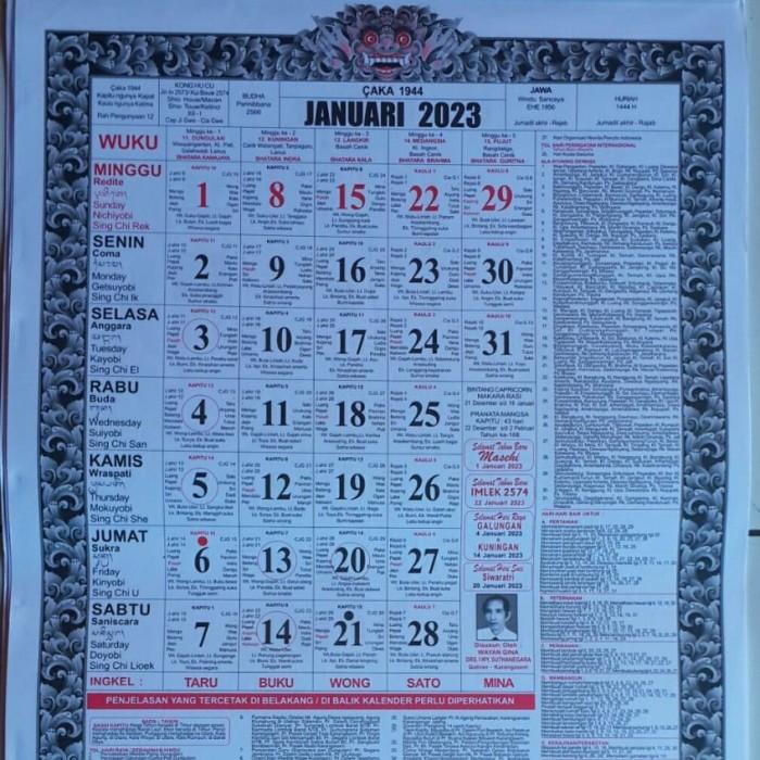 Jual Kalender Bali 2023 Kalender Saka Bali 2023 Gina Alm. 093 Shopee