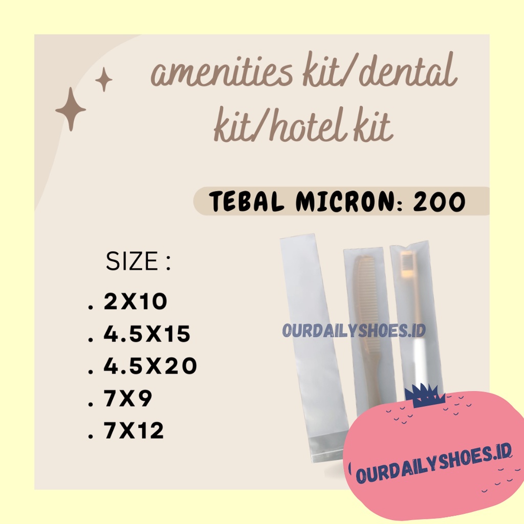 Jual ★ODS★ PLASTIK DOFF SIKAT GIGI / DENTAL KIT / HOTEL KIT | Shopee ...