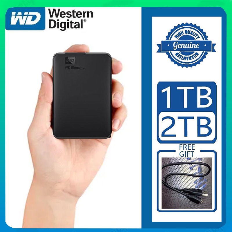 WD 1TB/2TB HD Hardisk Eksternal / USB 3.0