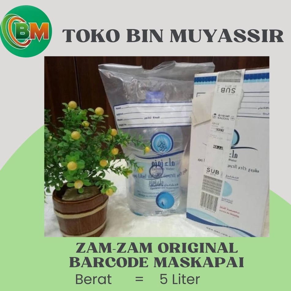 Jual ( COD ) ZAM-ZAM BARCODE 5 LITER (KHUSUS EKSPEDISI DAN CARGO ...