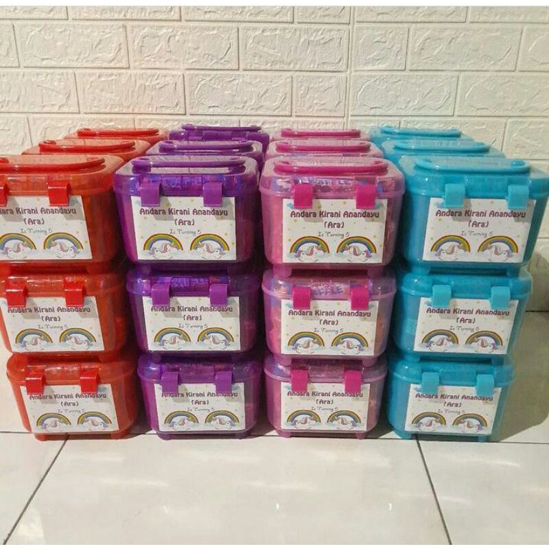 Jual PAKET SOUVENIR ULANG TAHUN CONTAINER / SNACK ANAK PAKET MURAH ...