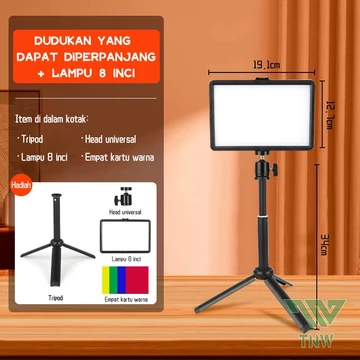 TNW Lampu Foto Lampu LED Video Light Fill Light Tripod Ring Light Lampu Fotografi Live Vlogging