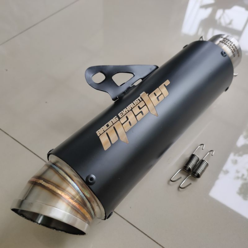 Jual KNALPOT RACING MASTER JP NEW BLACK R1 SILINCER SAJA. KNALPOT ...