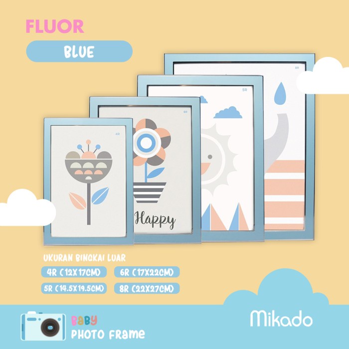 Jual Fluor Foto Frame Bayi / Bingkai Foto Biru 4R, 5R, 6R, 8R | Shopee ...