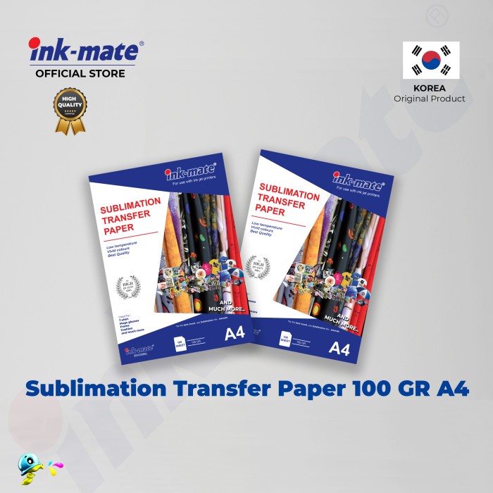 Jual Kertas Transfer Paper Sublim Inkmate A4 100Gr (ISI 100 Lembar) Shopee Indonesia