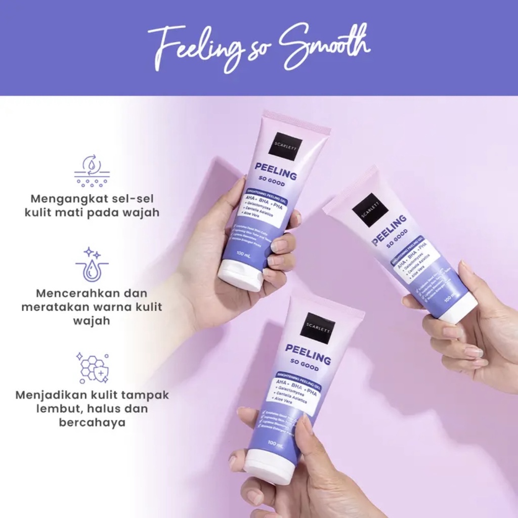 Jual Scarlett Whitening Peeling So Good Indonesia Brightening Peeling Gel Ml Aha Bha Pha