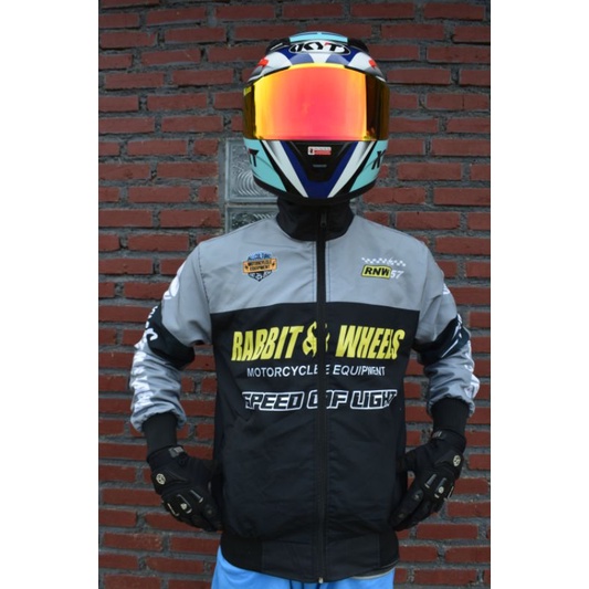 Jual Jaket Racing Model Rnw Hitam Abu Jaket Motor Sunmori | Shopee ...