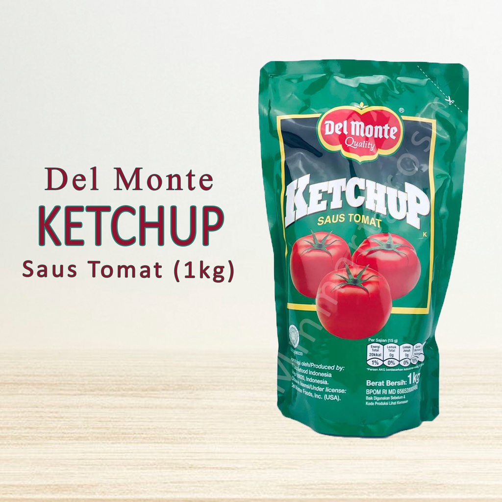 Jual Delmonte Quality Saus Pouch 1 Kg Ketchup / Del Monte Saus Tomat 1 ...