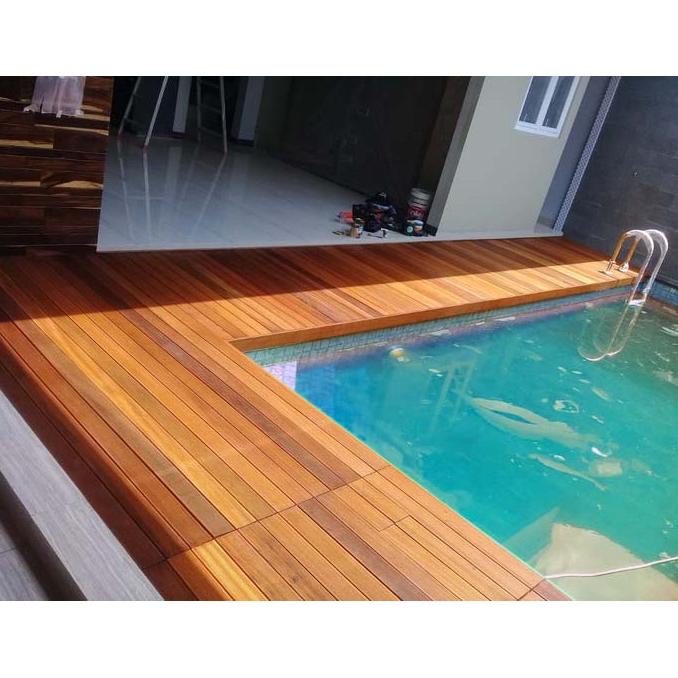 Jual Lantai Kayu Decking Bengkirai Deck Pool Lantai Kolam,Teras Balkon ...