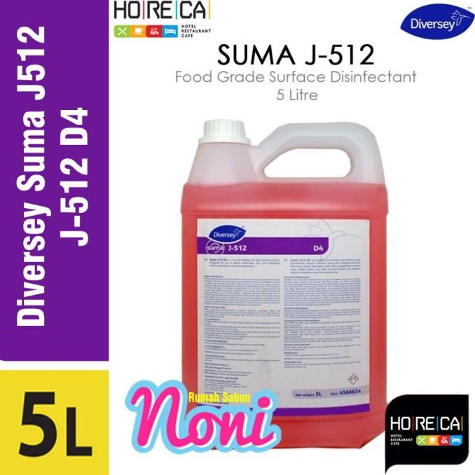 Jual Diversey Suma J512 / J-512 D4 Sanitizer Disinfektan Strerilizer 5 ...