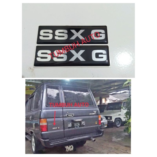 Jual Emblem Logo Tulisan Sticker Timbul Ssx G Toyota Kijang Grand Extra