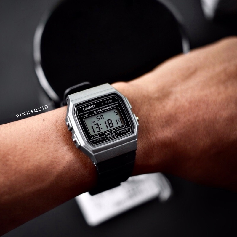 Casio - Horloge - Herenhorloge - Digitaal - 38,2mm - F-91WM-1BDF