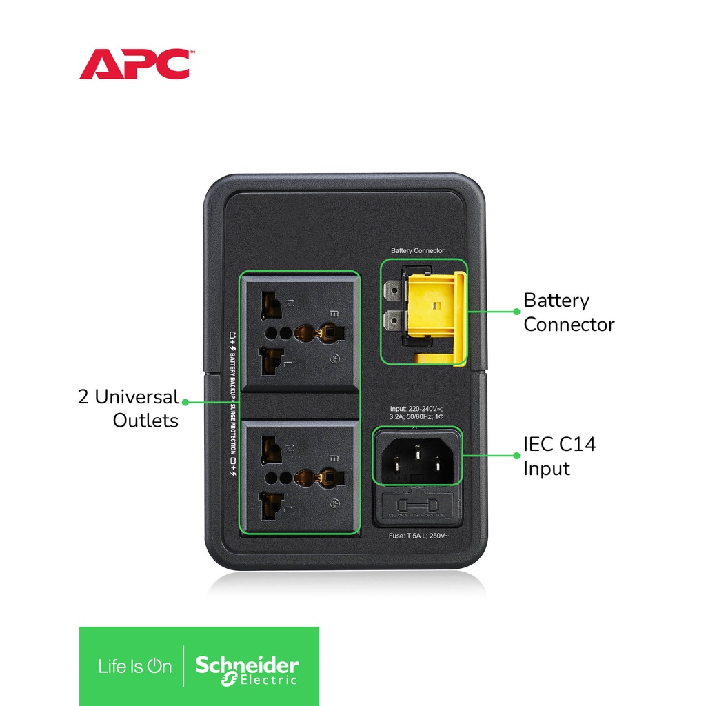Jual UPS APC Easy UPS BVX 700VA 360W USB Charging BVX700LUI-MS | Shopee ...
