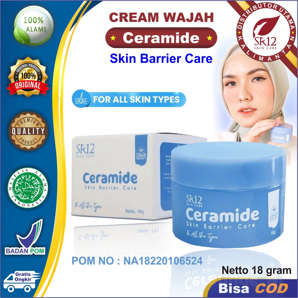 Jual Ceramide Skin Barrier Care Sr12 Glowing Maximal Pelembab Wajah Semua Jenis Kulit 6453