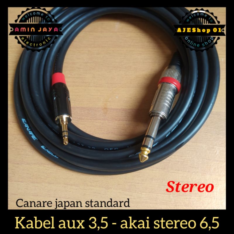 Jual Jack Audio Stereo To Jack Akai Stereo Kabel Canare