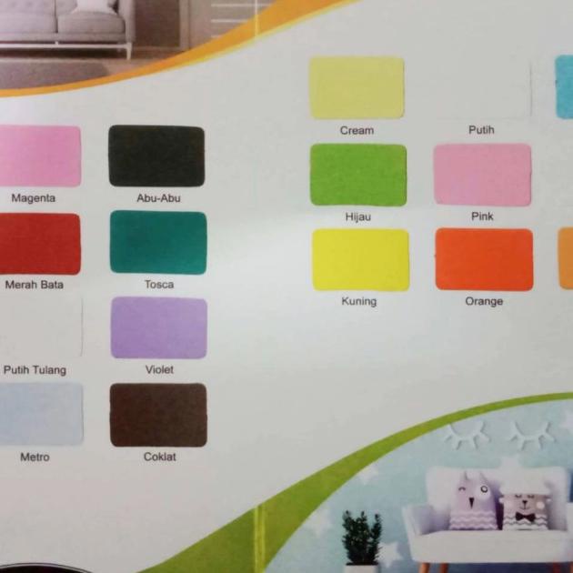 Jual Terbaik Cat Tembok Kiloan 5 kg Intens Indoor Rumah Warna Variasi