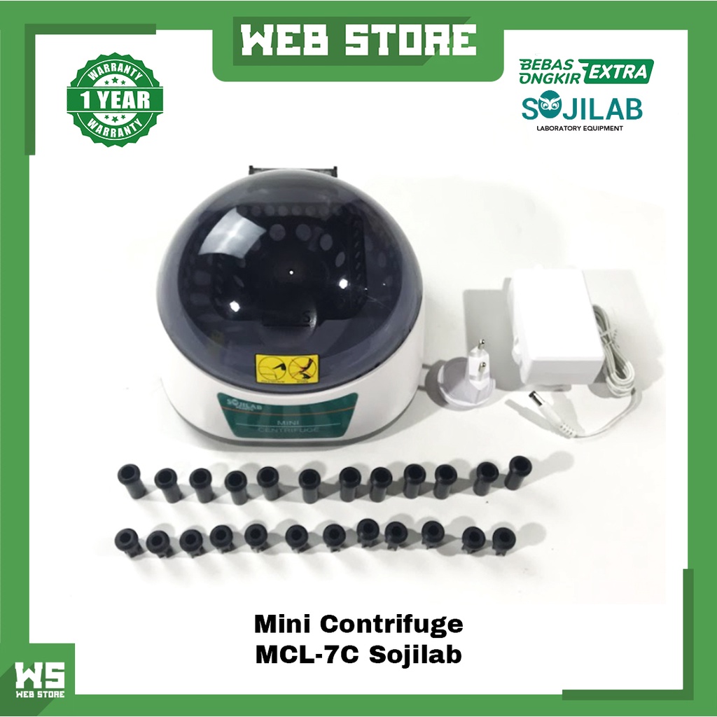 Jual Mini Centrifuge Spindown Micro Alat PRP Test Lab Sojilab MCL-7S ...