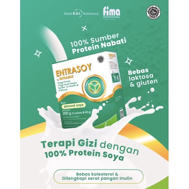Jual Entrasoy 200 gram ( susu terapi gizi protein soya ) | Shopee Indonesia