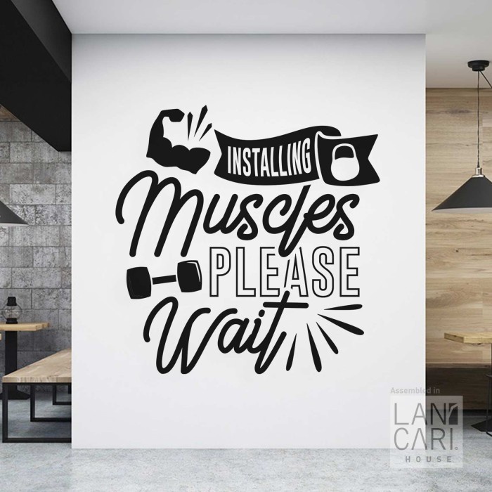 Jual STIKER CUTTING FITNESS GYM STICKER MOTIVASI WINDOW DECAL DINDING ...