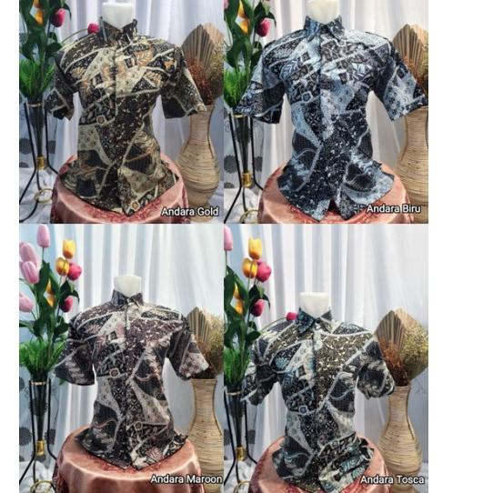 Jual Kemaja Batik Tangan Panjang Baju Kemeja Pakaian Pria Set Batik Couple Kekinian