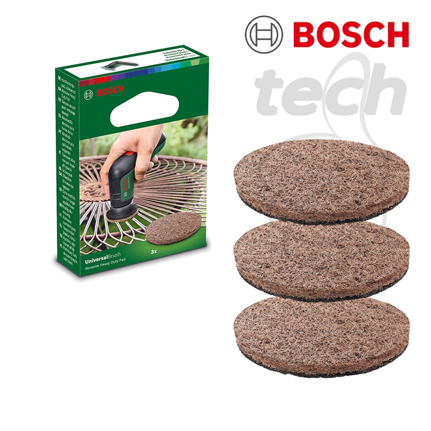 Bosch Kitchen Pad for Electric Cleaning Brush UniversalBrush (3 Pieces Included, in Carton