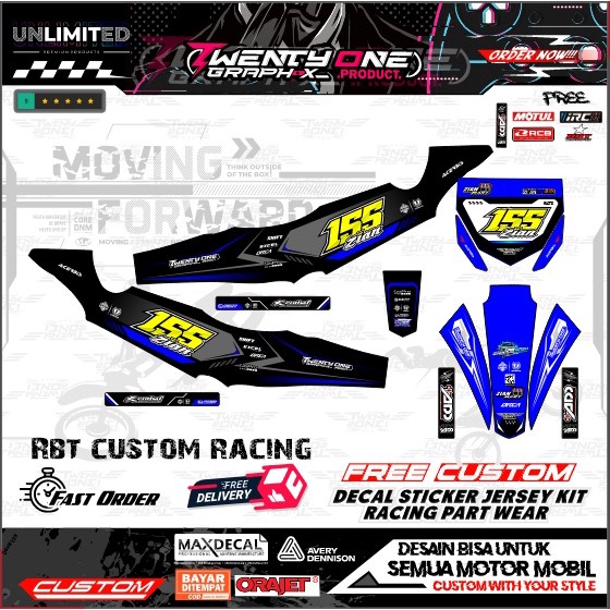 Jual rbt jupiter z best sell 1122 stiker kekinian⭐JUPITER VEGA NEW OLD ...