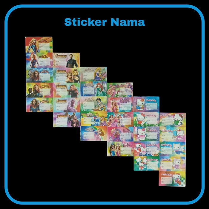 Jual PRO Sticker Nama 5x5 / Sticker / Label Nama | Shopee Indonesia