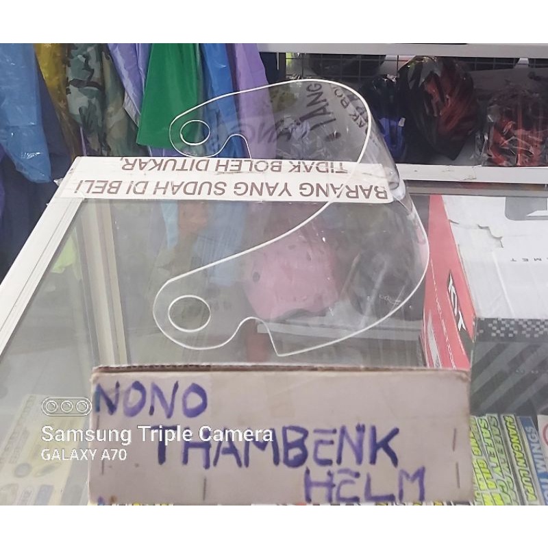 Jual VISOR FLAT CLEAR LOBANG BESAR PNP HELM YAMAHA VIXION JADUL MINUS