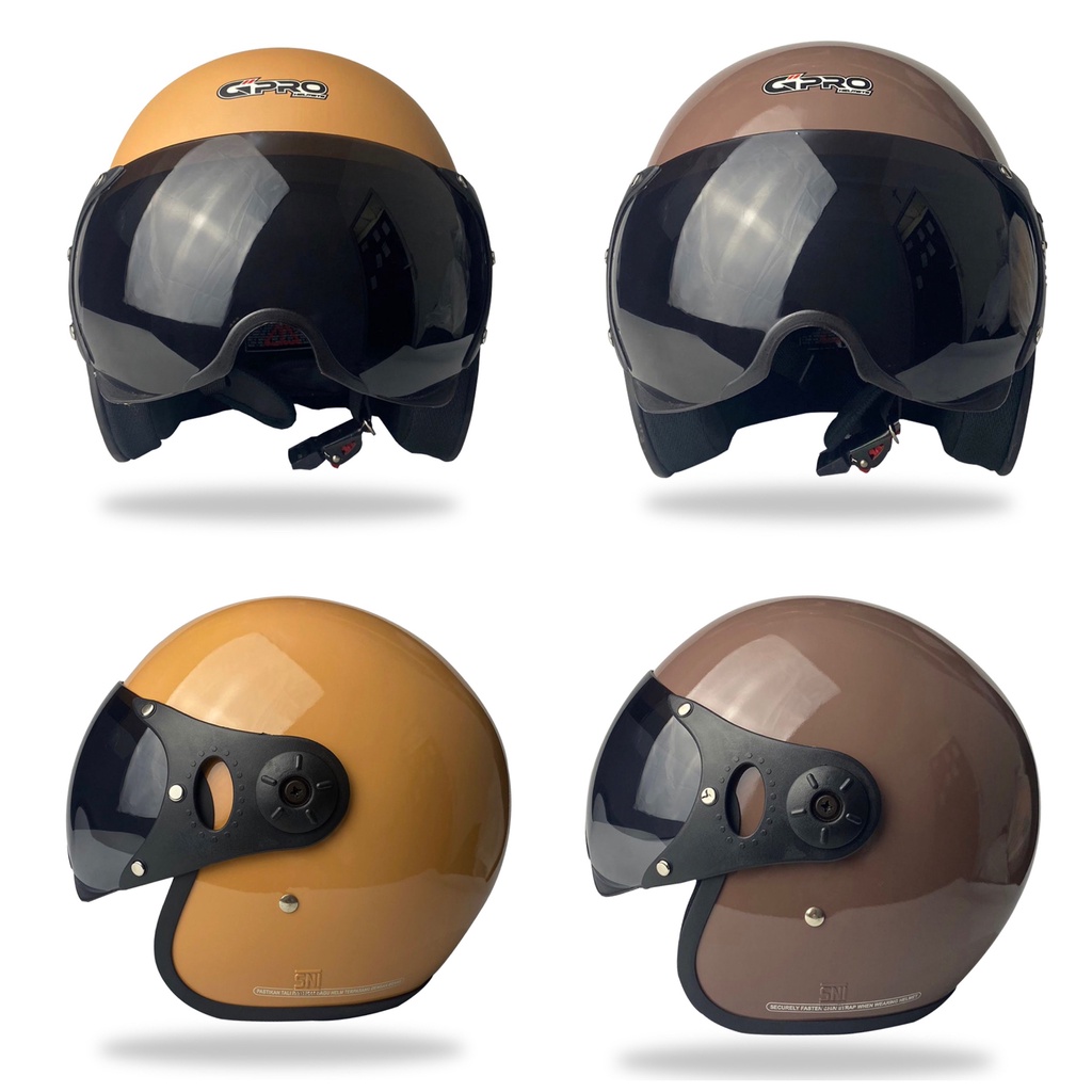 Jual Helm Pilot Bogo Dewasa Full Leher Pria Wanita Cepol Model Terbaru ...