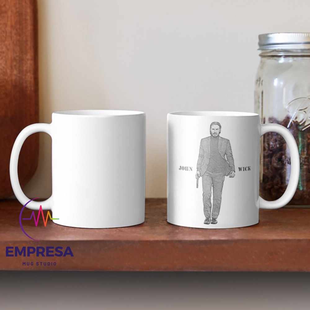 Jual John Wick Pencil Sketch Keanu Reeves Ceramic Coffee Tea Water Mug ...